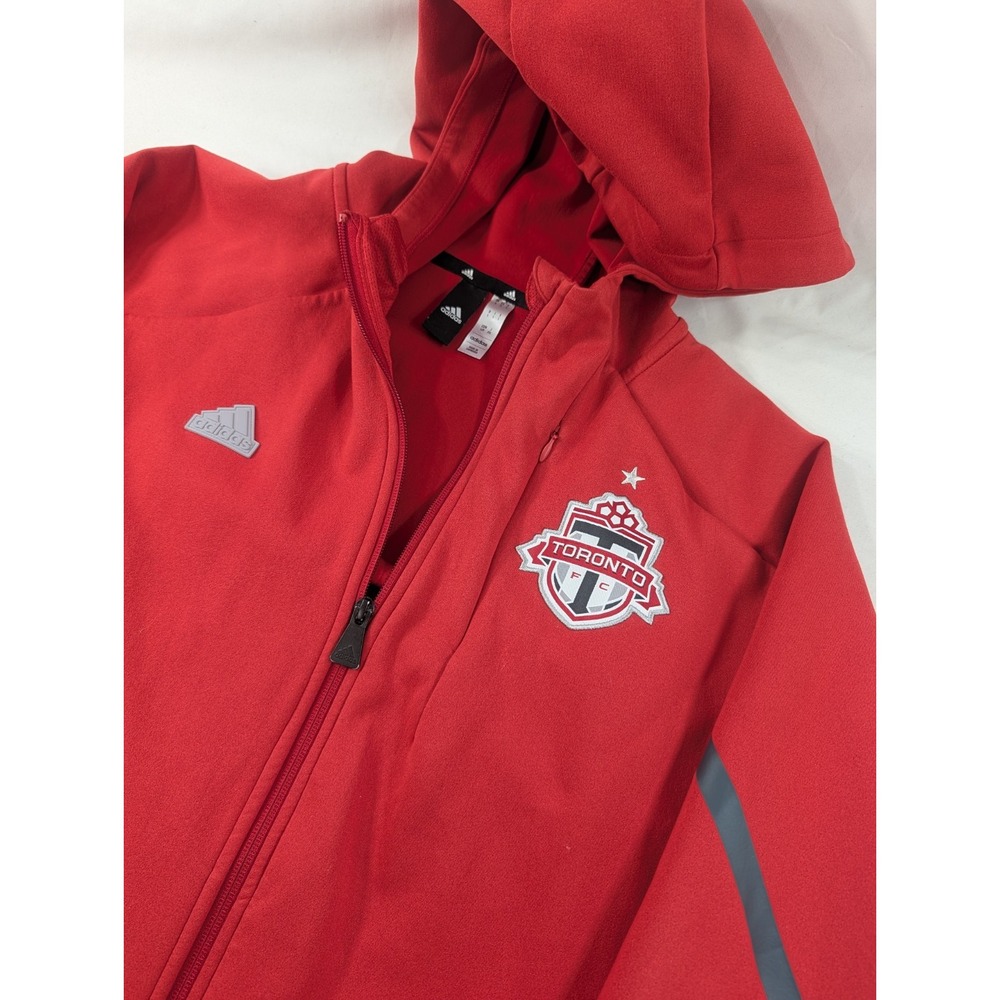 Adidas Toronto FC Football Soccer Club Training Thick Zip Jacket Mens Large Red